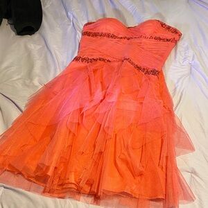 Strapless Pink Tulle Dress